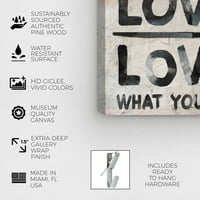 Wynwood Studio tipografija i citati zidne umjetničke platnene otiske 'Radi ono što voliš' ljubavi citati i izreke