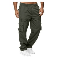 Tuscom Muške hlače s više džepova Straight-noge kombinezon Sportski parkour fitness hlače