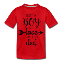 Samo Tata zaljubljen u svoju djevojčicu-dječaka-obiteljsku majicu