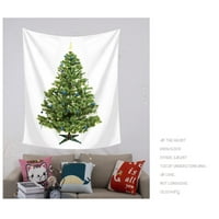 Višeslojna pravokutna zidna tapiserija, prekrivač za božićno drvce, velika deka