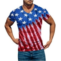 Muška ljetna majica, majica s printom za Dan neovisnosti, majica s rukavima, majica s rukavima, majica s rukavima,