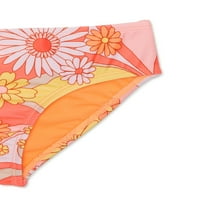 Retro cvjetni bikini kupaći kostim za djevojčice, 50+, 2 komada, veličine 7-16