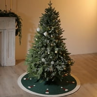 Božićne suknje s okruglim drvcem, Pletene božićne kape, podmetač za ukrase božićnog drvca