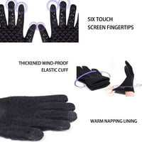 Rukavice rukavice zimske nadograđene protuklizne rukavice sa zaslonom osjetljivim na dodir, elastične termalne