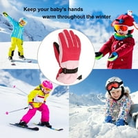 Zimske vanjske rukavice za dječake i djevojčice, klizanje na snijegu, otporne na vjetar, tople skijaške rukavice,