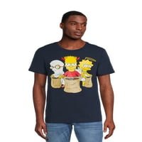 Simpsons Halloween muške i velike muške grafičke majice, 2-pack, veličine S-3xl
