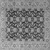 Tradicionalni pravokutni perzijski tepisi u sivoj boji za prostore tvrtke, 5' 8'