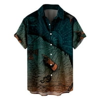 Muška ljetna modna slobodna digitalna tiskana majica Top bluza