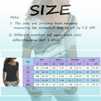 majica s kratkim rukavima u boji Majica s izrezom u obliku slova a, Bluze, Ženska odjeća, majica, ženska majica