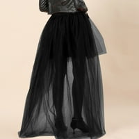 Haljine za žene elegantna crna ženska popularna suknja od lastinog repa Crna sprijeda kratka straga duga puna