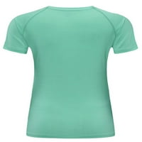Paille Women Crew Neck Stretch bluza atletski ljetni vrhovi kratki rukavi Sport majice majice