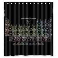 Mohome periodični stol kemijskih elemenata zavjesa za tuširanje vodootporna poliesterska tkanina za tuširanje