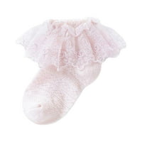 Kids Girls plesne čarape Slatka čipkasta mreža za bebe princeza haljina za hodanje čarapa za odjeću za odjeću
