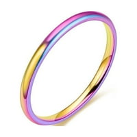 Banhong temperament univerzalni tanki prsten od titanskog čelika Ženska Moda jednostavan prsten rep prsten Nakit