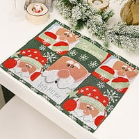 Kuluzego božićni ukrasi pletena platna mat za večeru kreativna božićna ukrasa prodaja