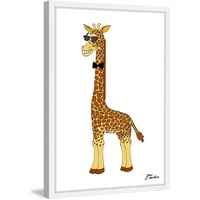 Ispis uokvirene slike Visoka hipi žirafa