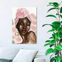 Portreti „Garden Party“ - ružičasta, ružičasta avenijska avenue moda i glam zidna umjetnička umjetnost.