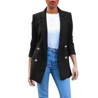Ženski dugi rukavi čvrsta jakna za jakne Ladies Ladies Business Toice Cardigan jakna Blazer Top