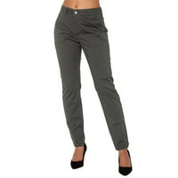FUCICET ženske hlače modne hlače Ladies labave teretne hlače hlače Čvrsta žena hlače pune duljine hlače