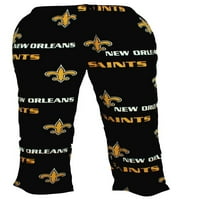 New Orleans Saints NFL Fasada Muška mikro runa pidžama hlače