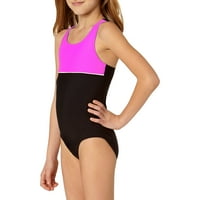 Djevojčice '4- Blok u boji atletski kupaći kostim