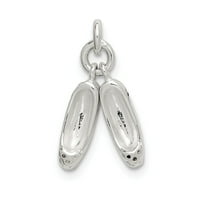 Šarm-privjesak u obliku baletnih papuča od čistog srebra