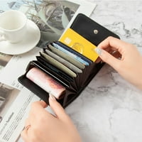 držač kreditne kartice prijenosni Udoban od meke kože s više džepova za žene torba za pohranu kartica za uredsku