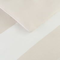 Serta jednostavno čisti Billy Off-White teksturirane set Stripe Comforter set, blizanac txl