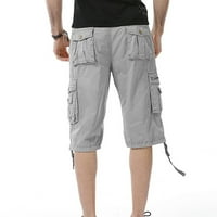 Muške kratke hlače Na otvorenom radne Ležerne teretne hlače hlače u boji s džepovima muške teretne hlače za muškarce