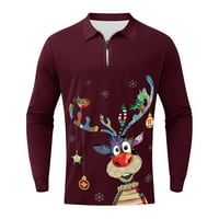 Tking modne muške košulje modno povremeni božićni tiskani košulja s dugim rukavima vrhovi bluze za muškarce