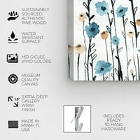 Wynwood Studio cvjetni i botanički zidni umjetnički platno ispisuje cvjetni cvjetnici prekrasan rast - plava,