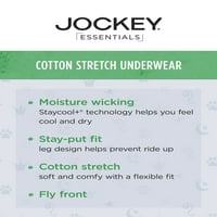 Jockey Essentials Boys Pamuk Stretch Boxer Kratko donje rublje, 3-pack, veličine, S-XL