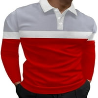 Muška bluza Capreze, majice s lapels, polo majica dugih rukava, Klasična majica, stil majice na zakopčane-Cc 2XL