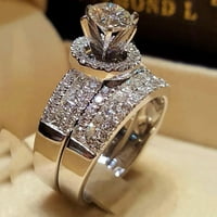 Valentinovo Diamond Ring Ring Light Ring Novi kreativni prsten može se složiti za nošenje modnog prstena za žene