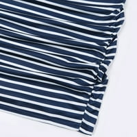 Brzosušeće široke majice za slobodno vrijeme s kratkim rukavima za njegu, udobne majice za trudnice u plavoj boji