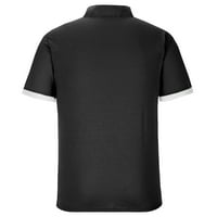 Muške košulje Ležerne elegantne crne košulje za muškarce, muške košulje Plus veličine, jednobojne majice kratkih