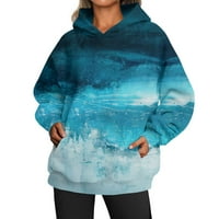 Ljetna rasprodaja, mekana i topla majica, udoban pulover s kapuljačom, ženska široka majica s dugim rukavima s