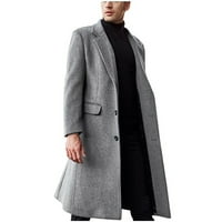 Muški rov u prodaji u prodaji, uklopljeni krojevi, jednoredni poslovni kaputi s izrezima na reveru, moderan kaput