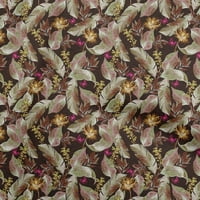 pamučna svila ružičasta Tkanina fuschia materijal za tropsku haljinu tiskana tkanina širine dvorišta