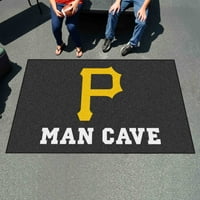 - Pittsburgh Pirates Man Cave Ultimat 5'x8 'prostirka