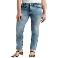 Silver Jeans Co. Ženske traperice s ravnim nogama, veličine struka 24-36