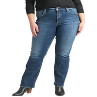 Silver Jeans Co. Plus veličina Avery High Rise Slim Bootcut Traperice Veličine struka 12-24