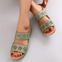 Kućne papuče za žene modne dame ravne cvjetne papuče rimski stil proljetne i ljetne sandale