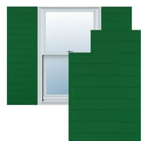Ekena Millwork 12 W 48 H TRUE FIT PVC Horizontalni sloj Moderni stil Fiksni nosač, Viridian Green