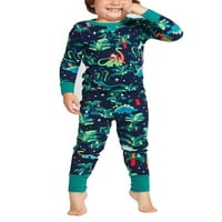 Lisenrain obiteljska utakmica božićna pidžama pidžama dinosaur djeca za spavanje