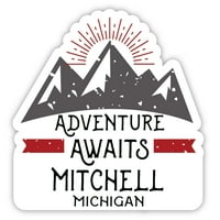 Mitchell Michigan Suvenir Vinil Naljepnica Avantura Čeka Dizajn