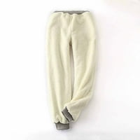 Ženske hlače visokog struka, Plus size tiskane tajice s elastičnim džepovima na vezicama i uskim izolacijskim