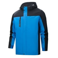 Muška zimska planinarska jakna vodootporna i vjetrova vanjska skijaška jakna s patentnim zatvaračem s džepnim