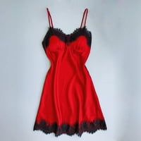 Ležerne ljetne haljine maksi haljina za plažu haljina košulja kratka bez rukava jednobojna crvena