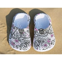Elegantne ženske klizne sandale ljetne vrtne cipele cvjetne papuče za plažu ženske udobne japanke Crna 6,5